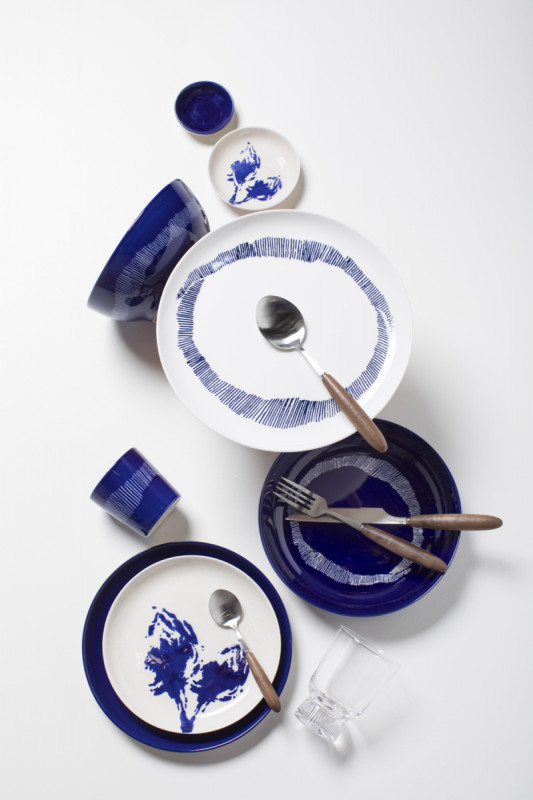 Assiette plate rond lapis lazuli grès émaillé Ø 22,5 cm Feast By Ottolenghi Serax