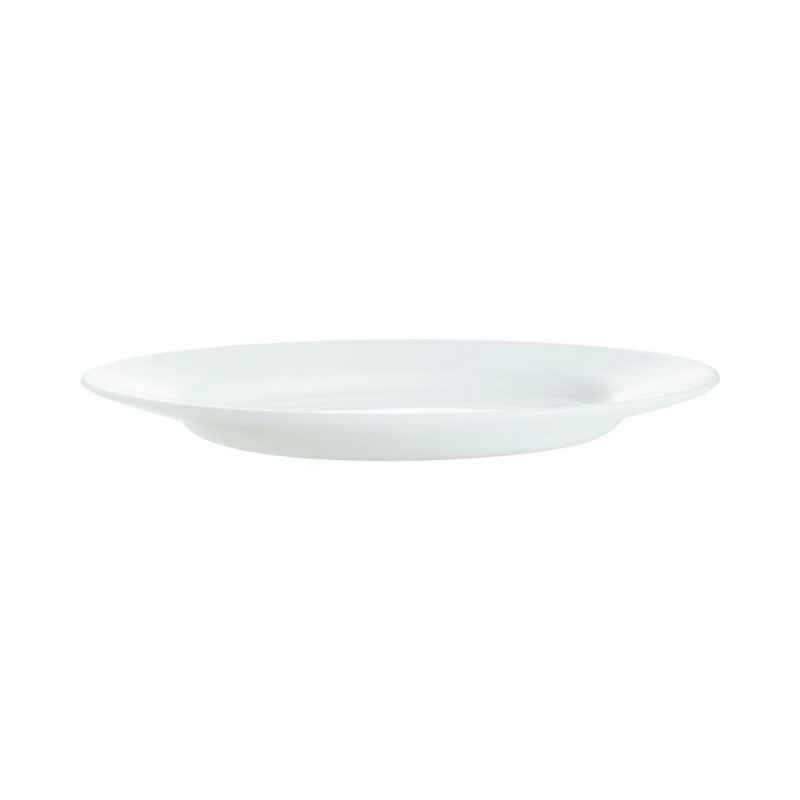 Assiette plate rond blanc verre opal Ø 15,5 cm Nova Aquitania Arcoroc