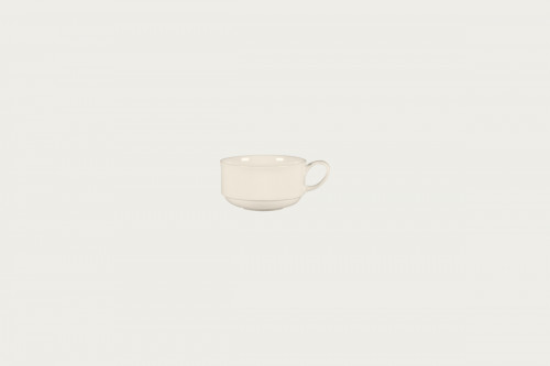 Tasse à café empilable rond ivoire porcelaine 16 cl Ø 8,8 cm Bravura Rak