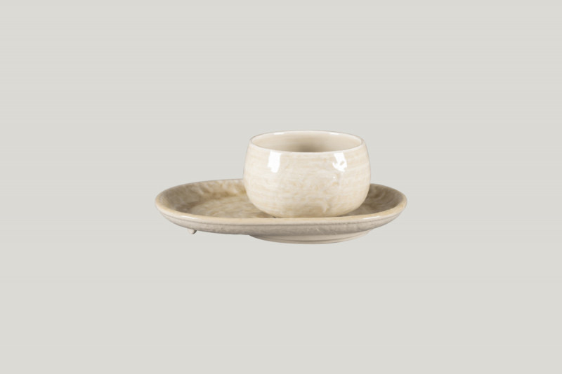 Tasse à café rond vanilla porcelaine Ø 9 cm Krush Rak