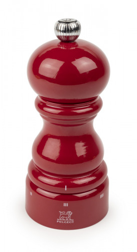 Moulin à poivre droit Rouge passion Ø 5,9 cm 12 cm Paris Peugeot Saveurs