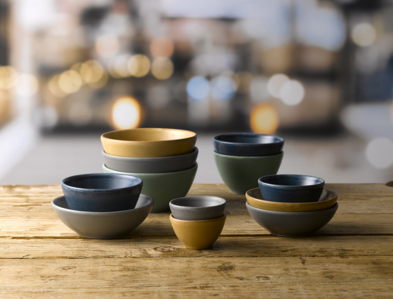 Pot conique Andorra Green porcelaine vitrifiée Ø 8,5 cm Nourish Andorra Churchill
