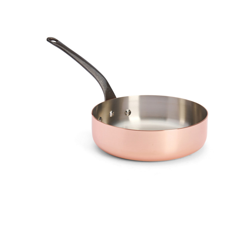 Sauteuse droite cuivre inox Ø 24 cm 6,6 cm 3 L Prima Matera De Buyer