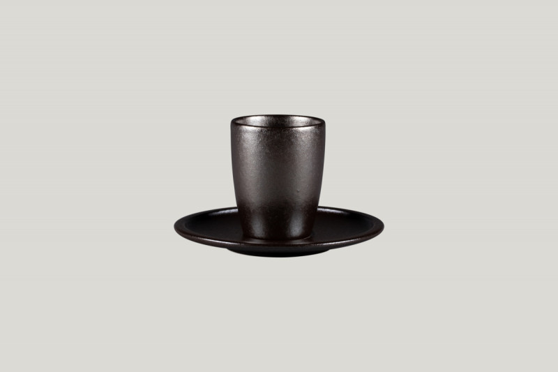 Sous tasse à café rond Forge porcelaine 0,29 cl Ø 16,3 cm Rakstone Ease Rak