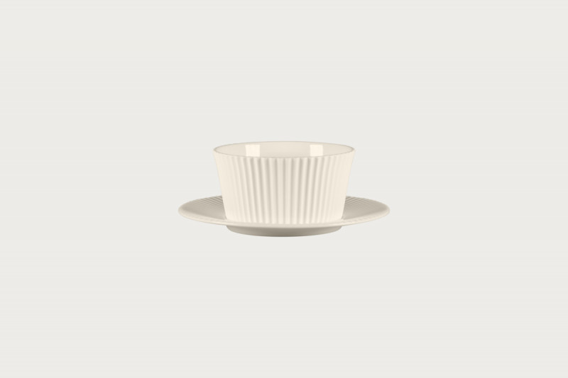 Sous tasse à bouillon rond blanc porcelaine Ø 17,8 cm Spectra Rak