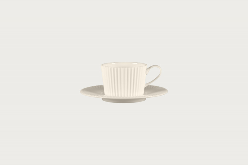 Sous tasse à café / thé rond blanc porcelaine Ø 17,3 cm Spectra Rak