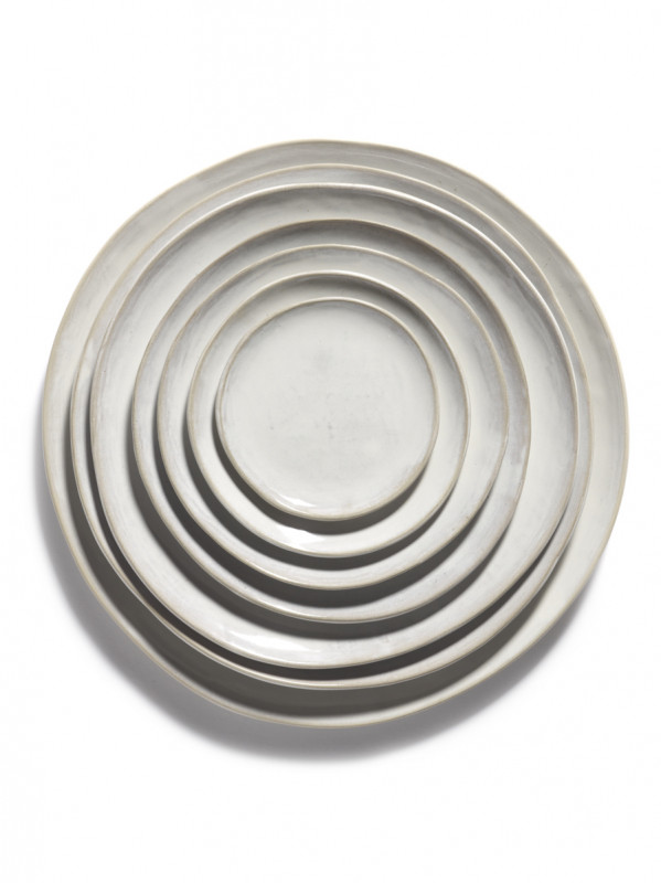 Assiette coupe plate rond écru grès émaillé Ø 11,5 cm La Mère Serax