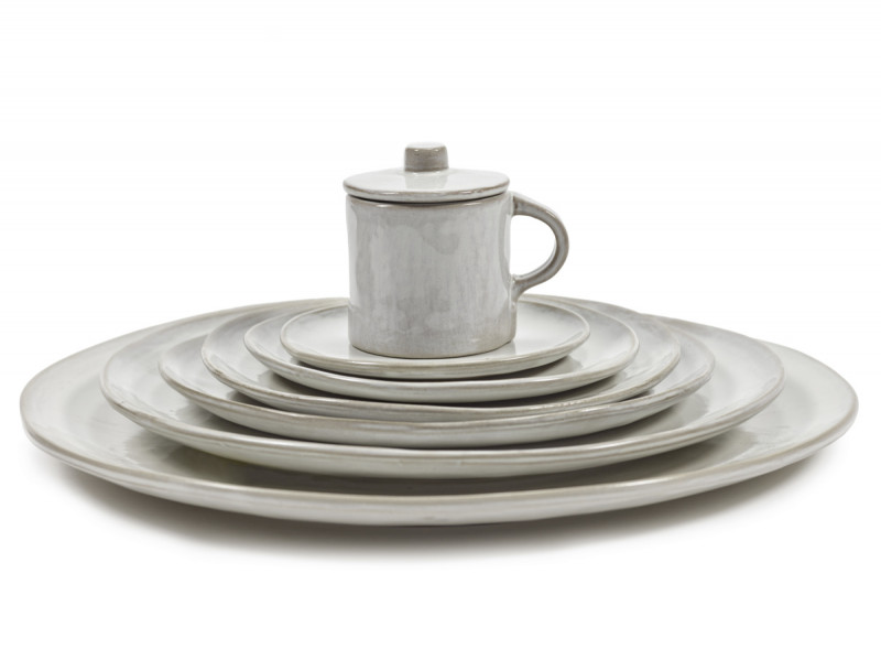Assiette coupe plate rond écru grès émaillé Ø 30,5 cm La Mère Serax