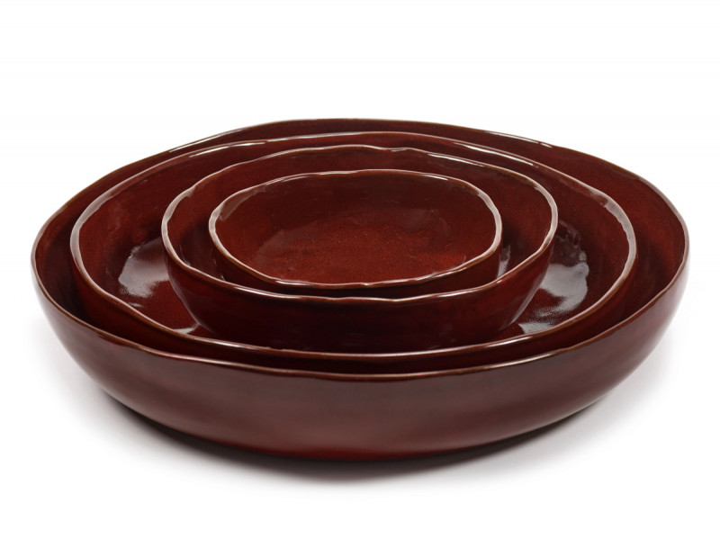 Bol de présentation rond Venetian red grès émaillé Ø 31,5 cm La Mère Serax