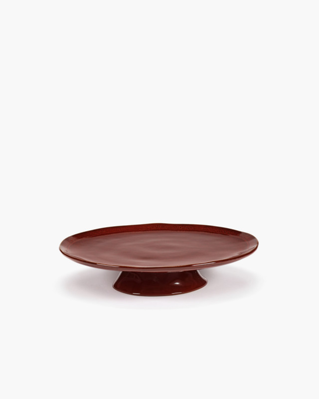 Assiette de présentation rond Venetian red grès émaillé 30,5x30,5 cm La Mère Serax