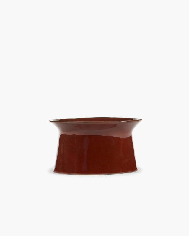 Assiette plate surélevée rond Venetian red grès émaillé Ø 19,5 cm La Mère Serax