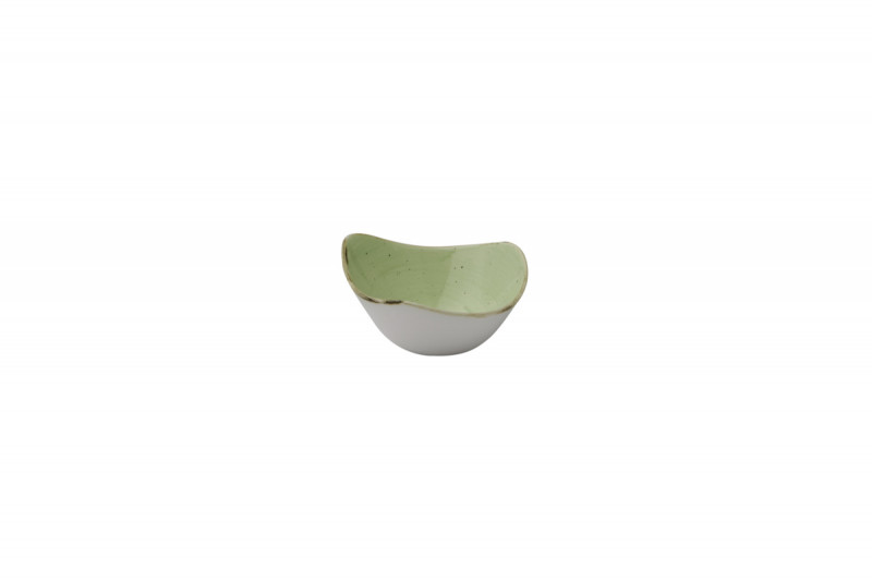 Bol triangulaire Sage Green porcelaine vitrifiée 15,3x15,3 cm Stonecast Churchill