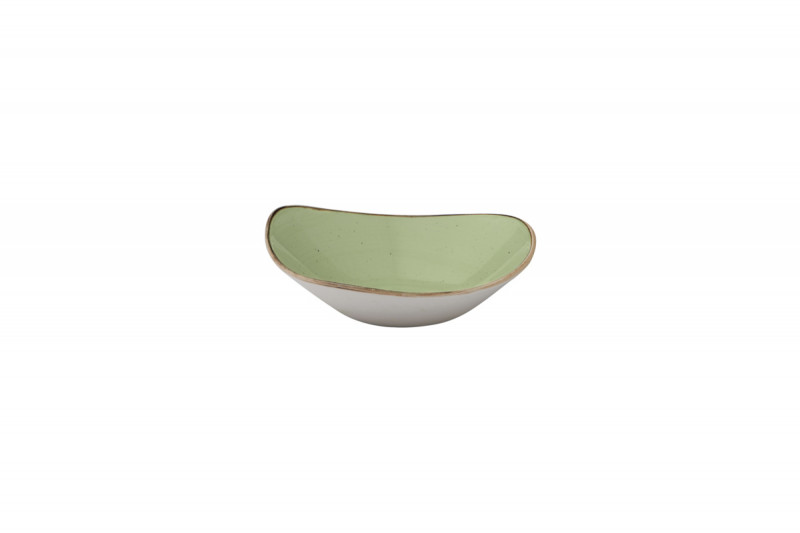 Bol triangulaire Sage Green porcelaine 23,5x23,5 cm Stonecast Churchill