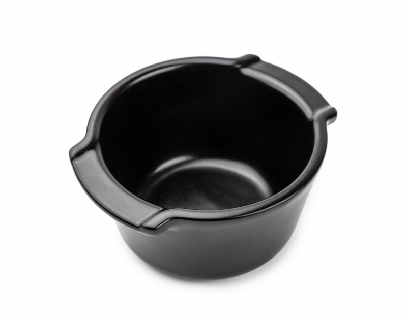 Plat à four rond noir porcelaine Ø 11 cm Appolia Peugeot Saveurs