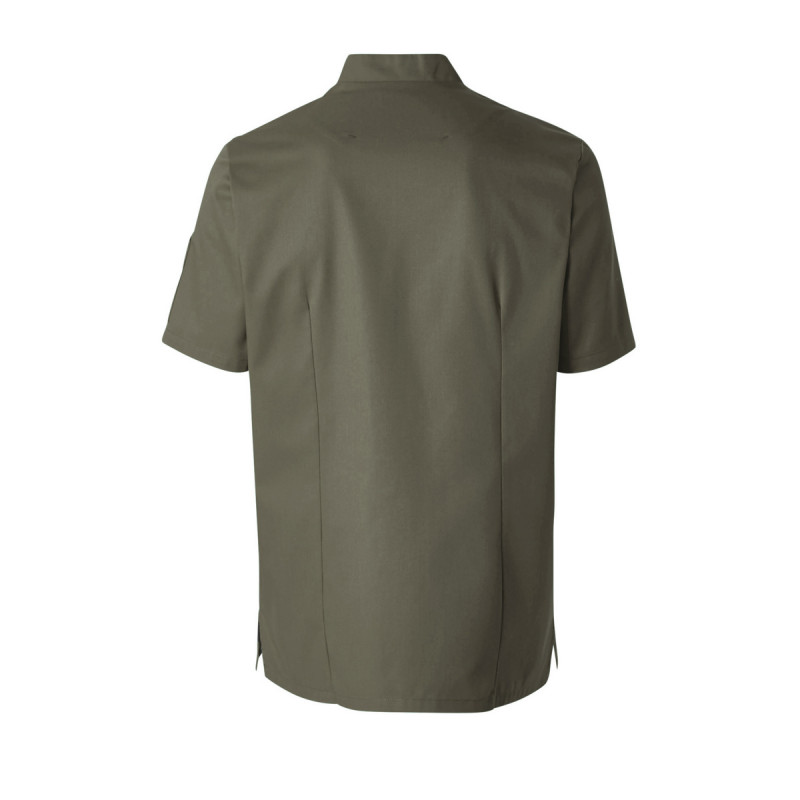 Veste de cuisine homme manche courte vert kaki T2 Shade Molinel