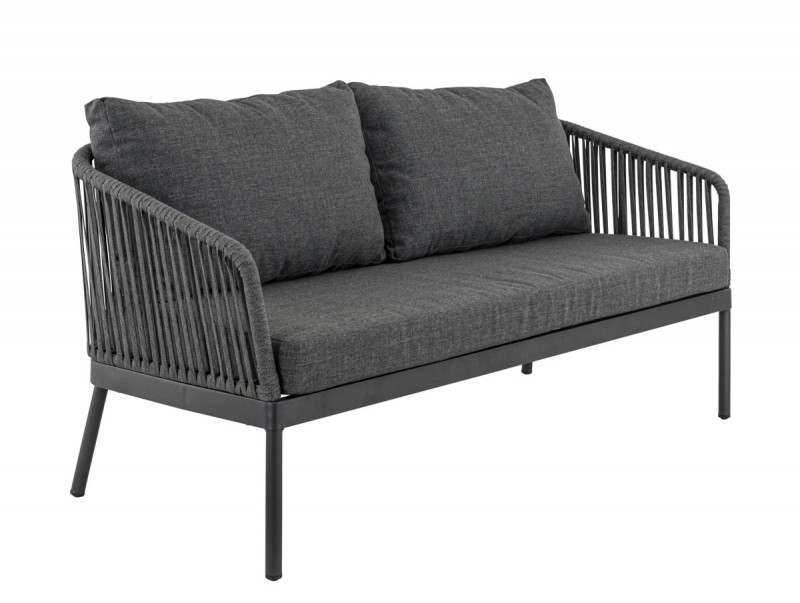 Set sofa de terrasse gris anthracite Cadix