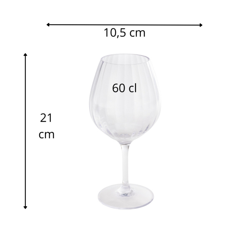 Verre à pied tritan 60 cl Perfection Aps