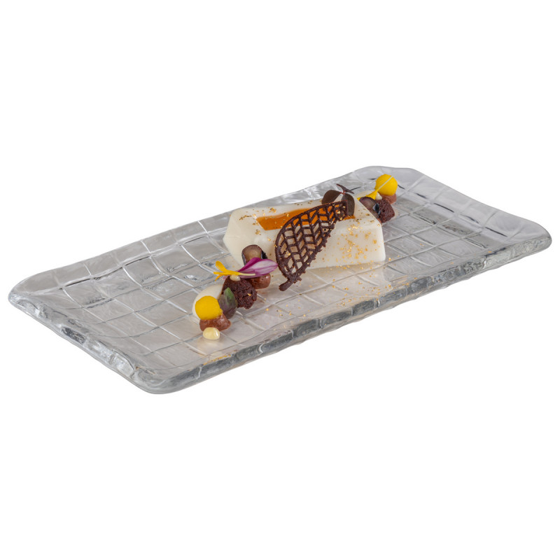 Plateau sushi verre 26x13x1,5 cm Takashi Aps