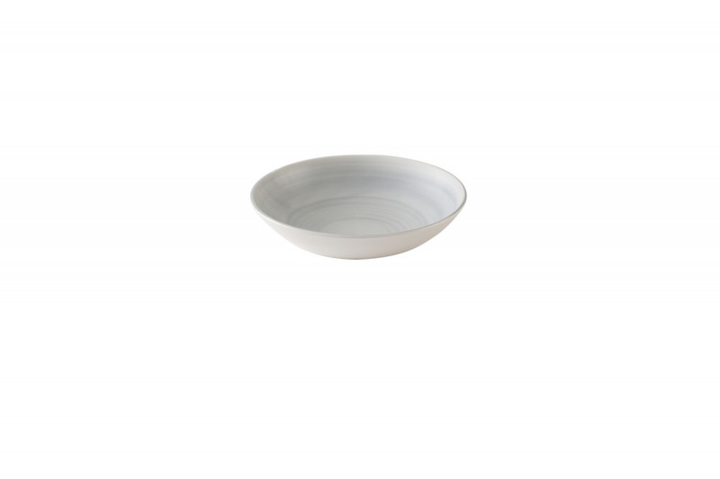 Assiette coupe creuse rond Canvas grey porcelaine vitrifiée Ø 18,2 cm Stonecast Canvas Churchill