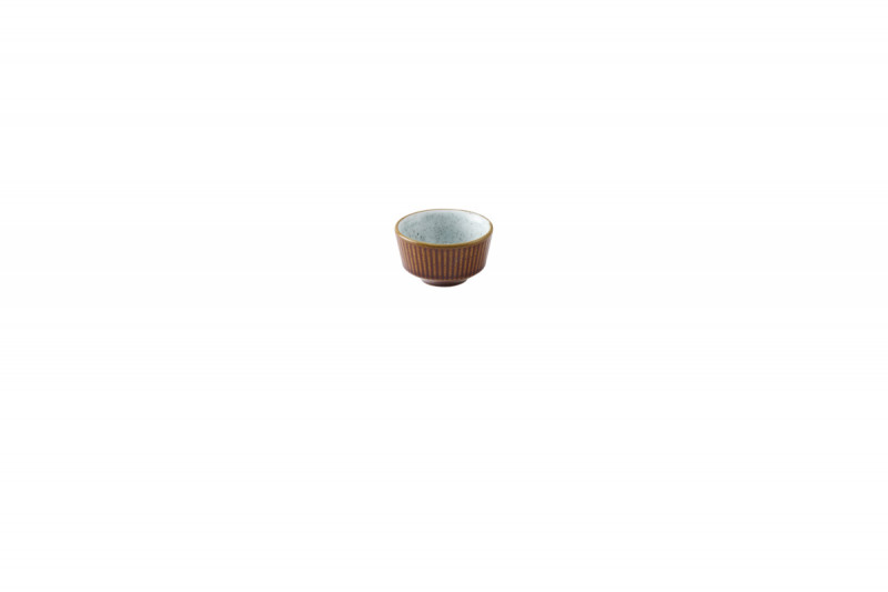 Pot à sauce rond brun porcelaine vitrifiée Ø 8 cm Kochi Churchill