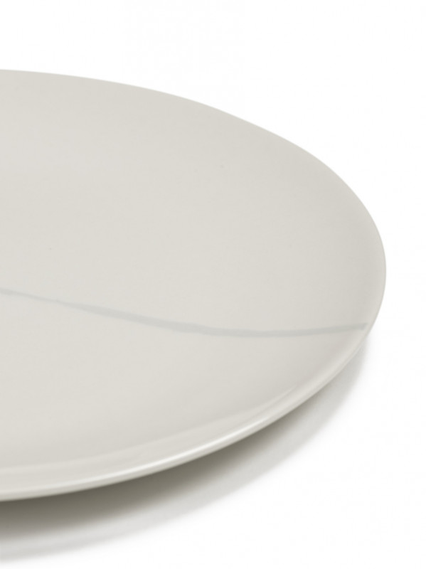 Assiette coupe plate rond Salt porcelaine Ø 23 cm Zuma Serax