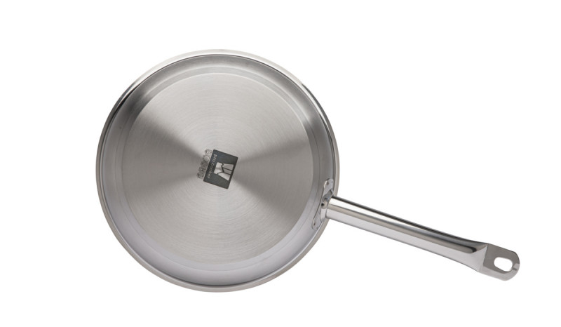 Poêle inox Ø 28 cm 5,5 cm Qualiplus Pro.cooker