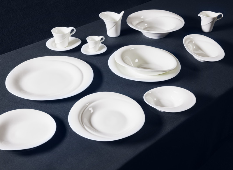 Tasse à café / thé rond blanc porcelaine bone china 15 cl Ø 7,5 cm Pose Rak
