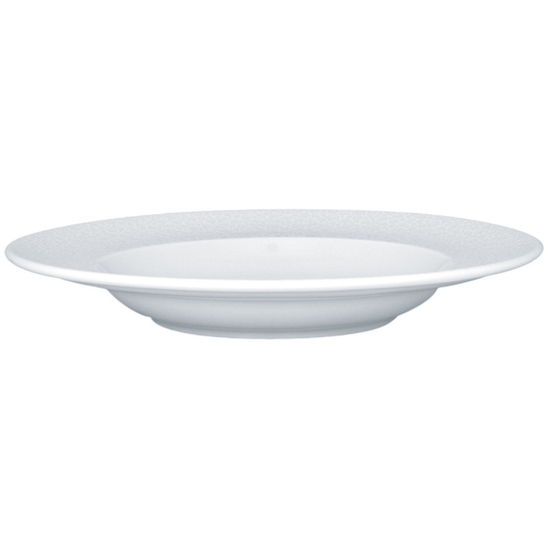 Assiette creuse irrégulier blanc porcelaine Ø 27,7 cm Charm Rak