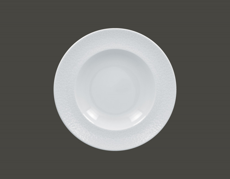Assiette creuse irrégulier blanc porcelaine Ø 27,7 cm Charm Rak