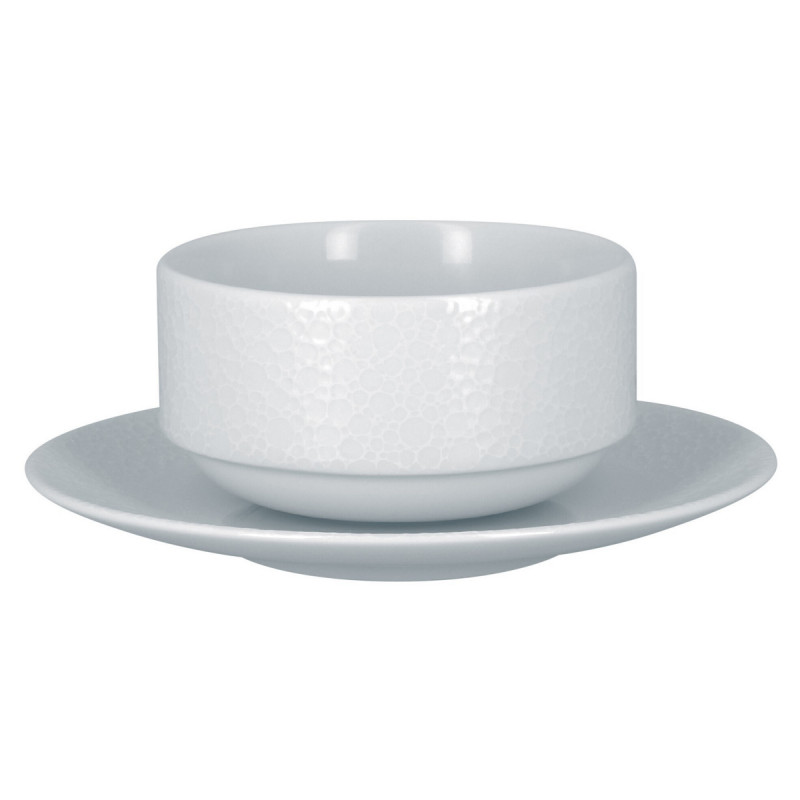 Tasse à bouillon sans anse rond blanc porcelaine 30 cl Ø 10,5 cm Charm Rak