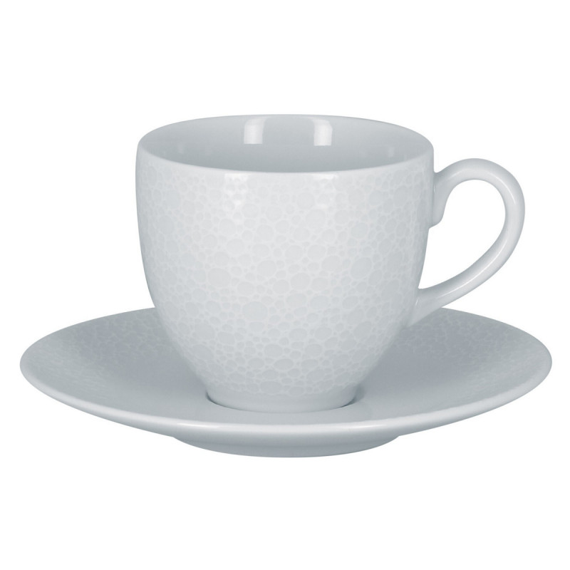 Sous tasse à café rond blanc porcelaine Ø 15 cm Charm Rak
