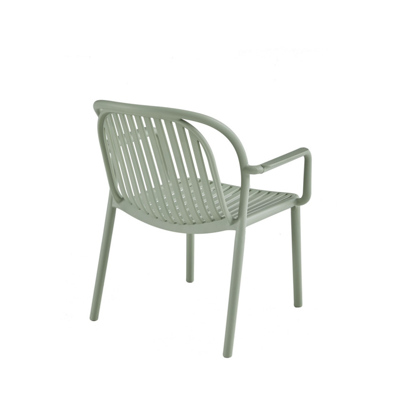 Fauteuil vert sauge 76x65x66 cm Doha