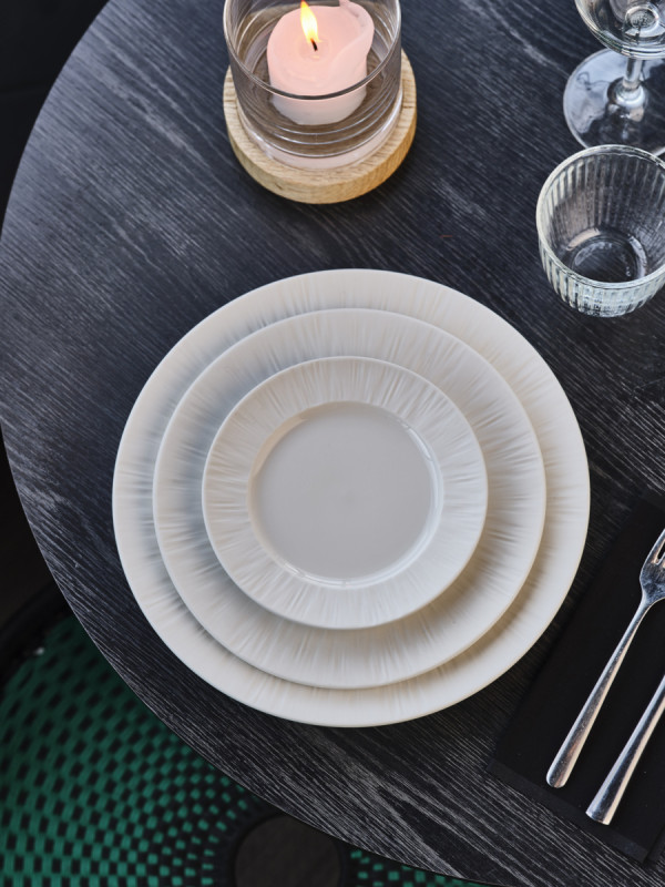 Assiette rond blanc porcelaine Ø 22 cm Pure White Proof