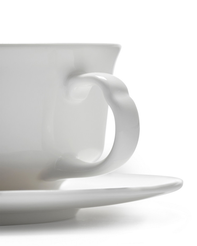 Tasse à café rond blanc porcelaine 19 cl Ø 11,3 cm Silhouette Serax