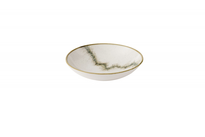 Assiette coupe creuse rond barley white porcelaine vitrifiée Ø 24,8 cm Spice Churchill