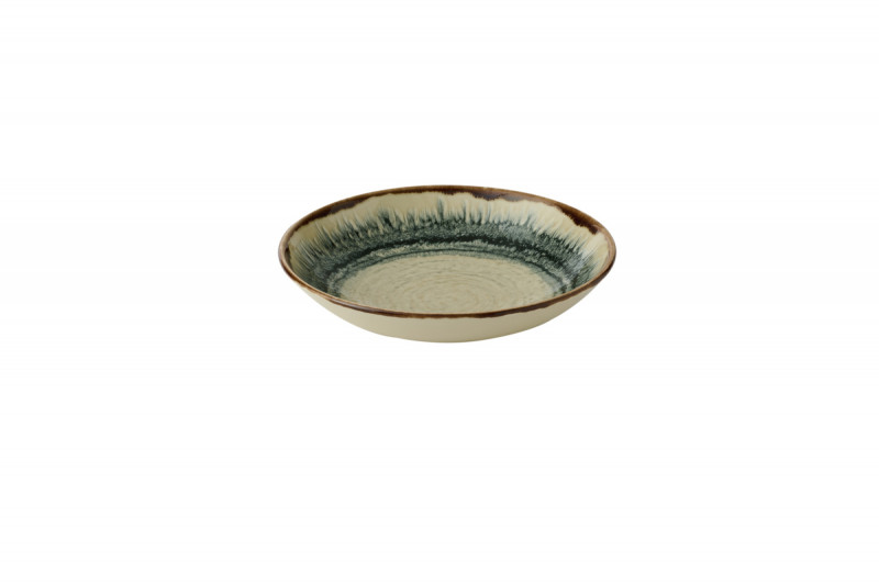 Assiette coupe creuse rond Linen porcelaine vitrifiée Ø 24,8 cm Flare Dudson