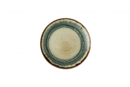 Assiette coupe plate rond Linen porcelaine vitrifiée Ø 21,7 cm Flare Dudson
