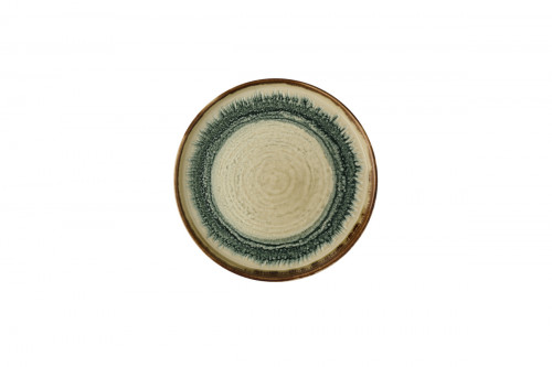 Assiette à bord droit rond Linen porcelaine vitrifiée Ø 21 cm Flare Dudson