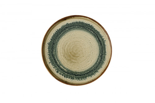 Assiette à bord droit rond Linen porcelaine vitrifiée Ø 26 cm Flare Dudson