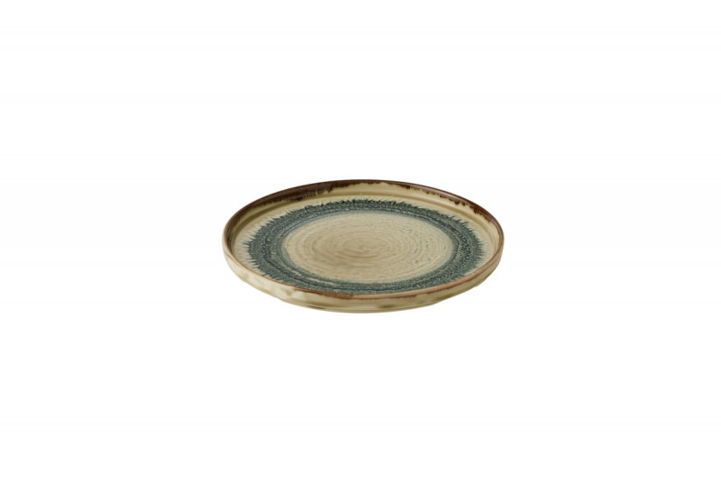 Assiette à bord droit rond Linen porcelaine vitrifiée Ø 26 cm Flare Dudson