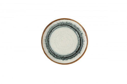 Assiette à bord droit rond Natural porcelaine vitrifiée Ø 21 cm Flare Dudson