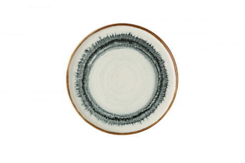 Assiette à bord droit rond Natural porcelaine vitrifiée Ø 26 cm Flare Dudson
