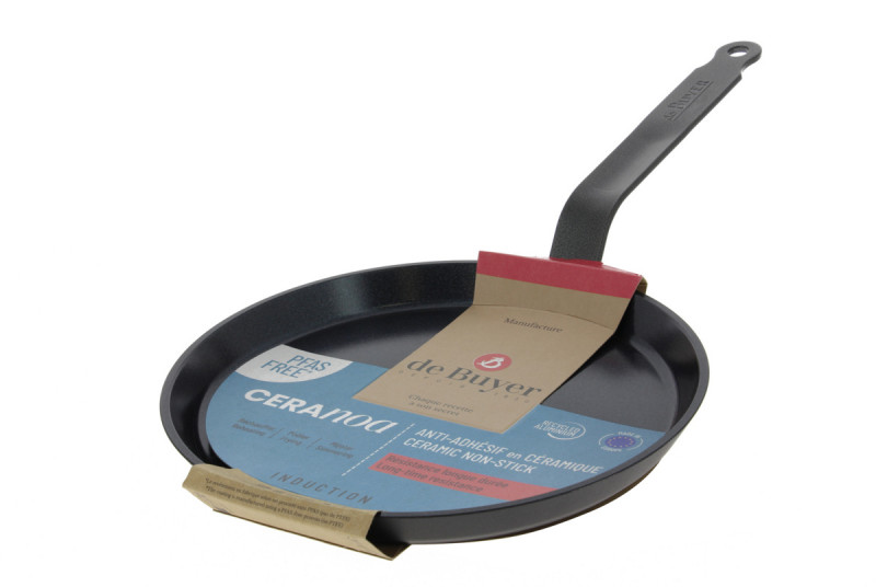 Crêpière aluminium Revêtement anti-adhésif Ø 30 cm 2 cm Ceranoa De Buyer