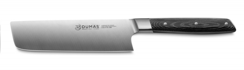 Couteau nakiri 17 cm inox plastique unie Signature Micarta 32 Dumas