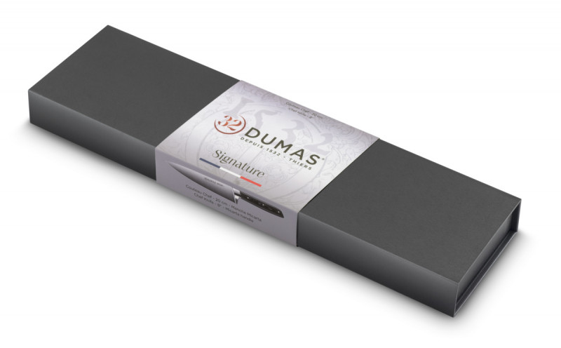 Couteau à découper 20 cm inox plastique unie Signature Micarta 32 Dumas