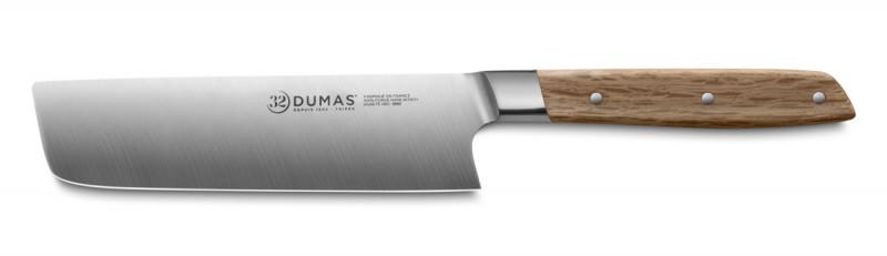 Couteau nakiri 17 cm inox bois unie Signature Chene Vert 32 Dumas