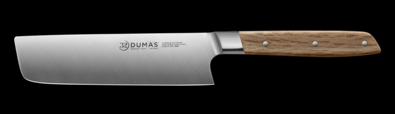 Couteau nakiri 17 cm inox bois unie Signature Chene Vert 32 Dumas