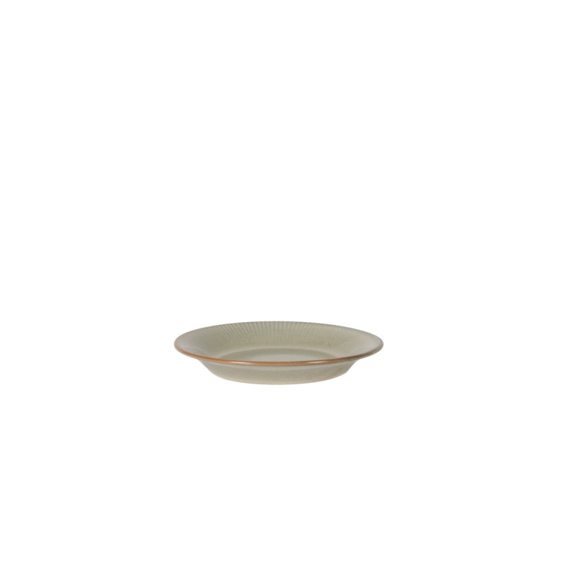 Assiette coupe plate rond gris bleu porcelaine Ø 18,5 cm Serena Pro.mundi