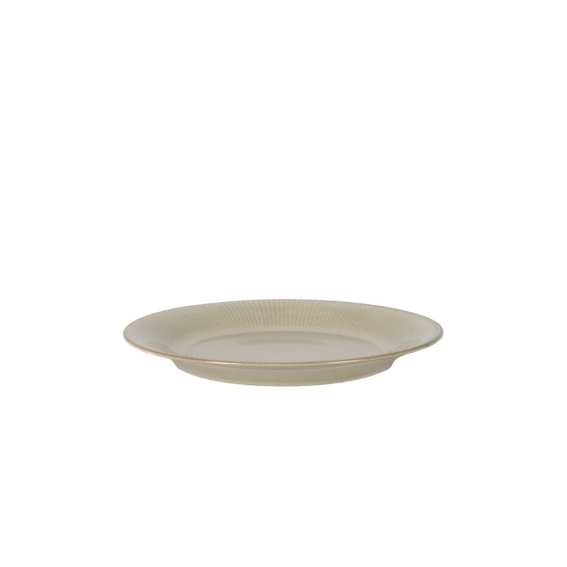 Assiette coupe plate rond gris bleu porcelaine Ø 28,5 cm Serena Pro.mundi
