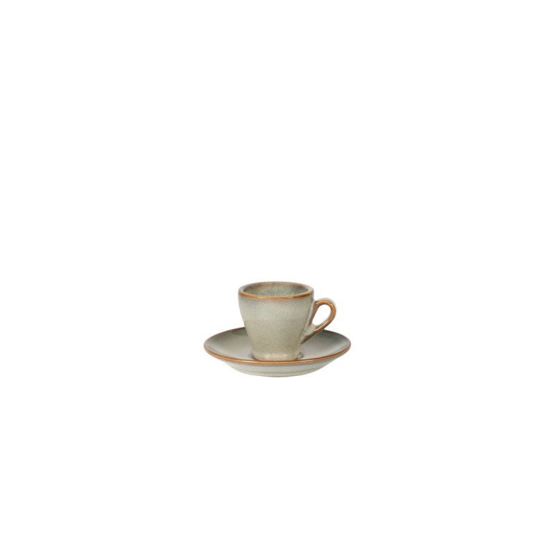 Tasse expresso rond gris bleu porcelaine 7 cl Ø 8,5 cm Serena Pro.mundi